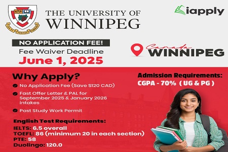 Apply to The University of Winnipeg - No Application Fee! - September 2025 & January 2026